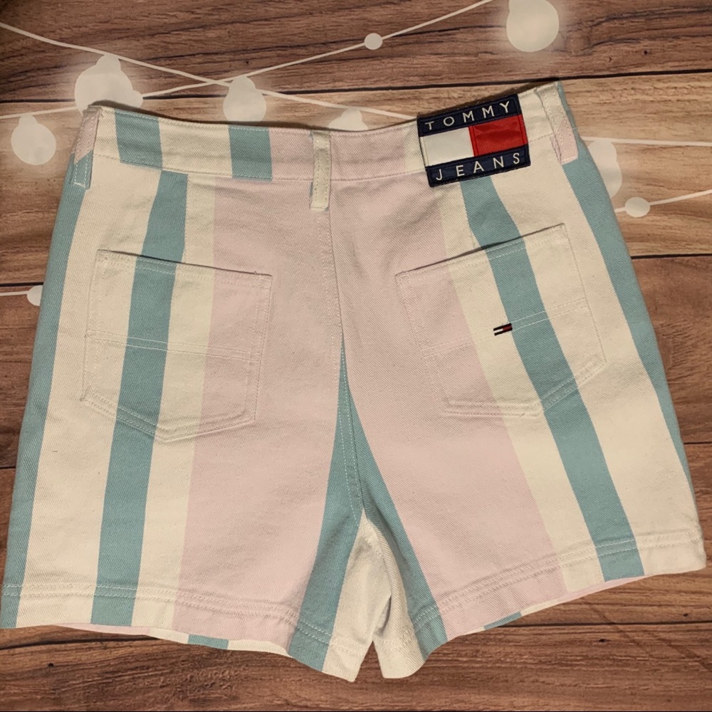 Last Pair! NWT Tommy Jeans Pastel Stripe 80s short - Picture 5 of 8